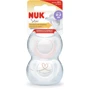 Пустышка Nuk Star размер 0 Белый/Розовый 2 шт (3952440): Возраст с рождения