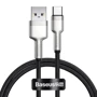 Кабель Baseus USB Cable to USB-C 40W Cafule Metal 1m Black (CATJK-A01)