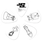 Медіатор Набор медиаторов PLANET WAVES PW1CWH6-10JS JOE SATRIANI PICKS WHITE (HEAVY): Тип Медіатор