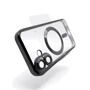 Чехол для iPhone BeCover Chrome Case with MagSafe Black for iPhone 16 (712070): Материалы Термополиуретан