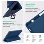 Аксессуар для iPad ArmorStandart Smart Case Fold Pen Dark Blue for iPad Air 11 (2024 / 2025) (ARM78117) фото 6