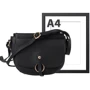 Женская сумка-седло Valiria Fashion черная (ODAS7120-black): Застежка Молния