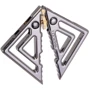 Зажимы для сосков с тяжелой подвеской LOCKINK Adjustable Nipple Clamps with Heavy Pendant - Grey