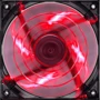 Кулер Aerocool Shark Fan Devil Red: Рівень шуму, dB 12.6 (з кабелем для зниження) або 26.5
