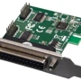 Frime PCI-E x1 to RS232+LPT (ASIX AX99100): Роз'єми LPT, COM