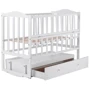 Дитяче ліжечко Babyroom Зайченя маятник ZL-301 біле (626122)