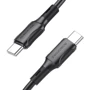 Кабель Borofone USB-C to USB-C 60W 1m Black (BX80)