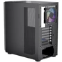 Корпус 1stPlayer T7-P-4F2(AP) Black: Материал передней панели пластик и металл