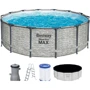 Бассейн Bestway каркасный круглый 427-122 см (5619D) (фильтр-насос, лестница, крышка) фото 1
