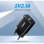 Зарядное устройство Ugreen Wall Charger ED011 2.1A Black (50459): Сила тока 2.4А и более