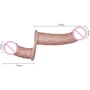 Страпон LYBAILE Ultra Passionate Harness Dual Vibration Flesh