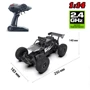 Автомобиль OFF-ROAD CRAWLER на р/у – Speed Team (черный, металл. корпус, аккум. 6V, 1:14) (SL-154RHMBl)