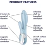 Вибратор-кролик надувной Satisfyer Air Pump Bunny 1