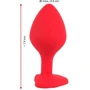 Анальная пробка с кристаллом Orion Silicone Plug Medium
