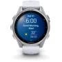 Смарт-годинник Garmin Fenix 8 AMOLED 43mm Silver with Whitestone Silicone Band (010-02903-00): Дисплей 1.3" AMOLED (416x416) / Corning Gorilla Glass
