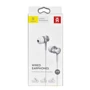 Наушники Baseus Lark Series Wired Earphones Silver (WEBASEEJ-LA0S): Тип конструкции вакуумные