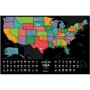 Скретч-карта США Travel Map USA Black (Eng) фото 6