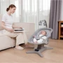 Укачивающий центр Mastela 8303 dark grey (35762): Дополнительные удобства Звуковое сопровождение, Ремни безопасности, пульт ДУ, таймер отключения укачивания, москитная сетка, Изменение наклона, дуга с игрушками