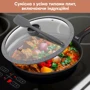 Сковорода Krauff Smart Fry с крышкой 26 см (28221): Антипригарное покрытие Greblon С3