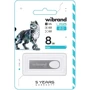 USB-флешка Wibrand 8Gb Irbis USB 2.0 Silver (WI2.0/IR8U3S): Стандарт USB USB 2.0