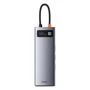 Адаптер Baseus Adapter USB-C to 3xUSB3.0+HDMI+TF+SD+USB-C+VGA+RJ45 Gray (CAHUB-CU0G): Додаткові роз'єми Ethernet, VGA, USB-C, SD+TF Card, HDMI, USB OTG