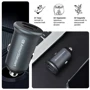 Зарядний пристрій ArmorStandart Car Charger USB-C+USB 20W Grey (ARM65439): Кабель в комплекті отсутствует