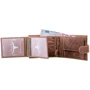 Мужское портмоне DNK Leather коричневое (DNK-02L-BAW-TAN): Формат кошелька Вертикальный