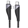 Кабель Hoco USB Cable to Lightning/Type-C U95 Freeway PD 60W 1.2m Black