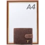 Мужское портмоне DNK Leather коричневое (DNK-01L-BAW-TAN) фото 7
