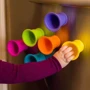 Іграшка тактильна М'які чашки Fat Brain Toys Suction Kupz 6 шт. (F183ML) фото 8