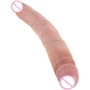 Двойной фаллоимитатор King Cock 12" Slim Double Dildo, 30x3.3 см, телесный