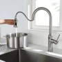 Смеситель для кухни Lefton Automatic Sensor & Pull-Down Kitchen Faucet - KF2210 Brushed Nickel: Материал Латунь