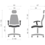 Крісло АКЛАС Арктик WT R-SR LVB-306 Grey OS-3006 Grey Сіре (00144009) фото 4