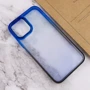 Чехол для iPhone TPU Case TPU+PC Fresh Sip Black/Blue for iPhone 12 Pro Max: Материалы поликарбонат и полиуретан
