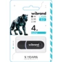 USB-флешка Wibrand 4GB Panther USB 2.0 Black (WI2.0/PA4P2B): Стандарт USB USB 2.0