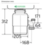 Измельчитель пищевых отходов In-Sink-Erator Model Evolution SUPREME 100: Производитель In-Sink-Erator