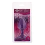 Анальная пробка CRYSTAL Purple Silicone Diamond, M