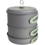 Набор посуды Bo-Camp Explorer XL 4 Pieces Hard Anodized Grey/Green (2200249) (DAS302116) фото 10