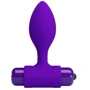 Анальная пробка с вибропулей LYBAILE Pretty Love Vibro Butt Plug (фиолетовая)