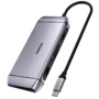 Адаптер Choetech Adapter 9-in-1 USB-C to USB-C+3xUSB+HDMI+SD+RJ45+VGA Gray (HUB-M15)