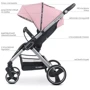 Коляска прогулочная El Camino ME 1053N DYNAMIC PRO Pale Pink Розовый (ME 1053N Pale Pink EL CAMINO) фото 6