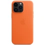 Чехол для iPhone Apple for iPhone 14 Pro Max Leather Case with MagSafe Orange (MPPR3) : Материалы кожа