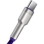 Кабель Baseus USB Cable to USB-C Cafule Metal 40W 1m Purple (CATJK-A05) фото 6