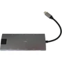 Адаптер Dynamode USB-C to HDMI 4K+Mini DisplayPort+ 3хUSB3.0+RJ45+USB-C Female+SD Grey