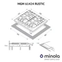 Варочная поверхность газовая Minola MGM 61424 IV RUSTIC: Количество конфорок 4