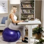 Мяч для фитнеса Hop-Sport 65 cм HS-R065GB purple + насос: Максимальная нагрузка, кг 100