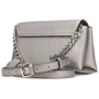 Женская сумка через плечо Guess Uptown Chic Mini Xbody Flap серебристая (HWMG7301780-PEW): Пол Женский