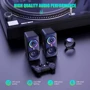 Акустична система Onikuma L6 2.0 RGB 10W Black (Onikuma L6): Вихідна потужність колонок 2 x 5 Вт