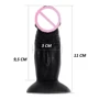 Анальный фаллоимитатор на присоске XESE RD-33 BLACK SOFT