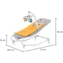 Шезлонг-гойдалка Kinderkraft Felio 2 Forest Yellow (KBFELI20YEL0000): Конструкція опори без колесиков